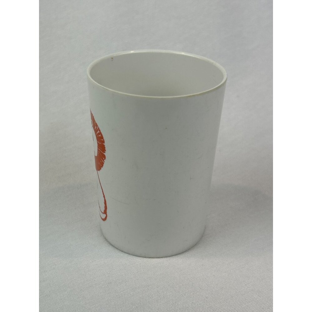 Vintage Lenox Ware White Tumbler Orange Lion Child's Plastic Cup - Picture 2 of 9